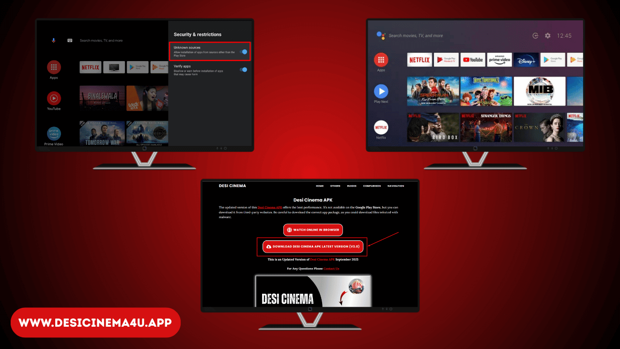 Setup Desi Cinema APK on Smart TV (1)
