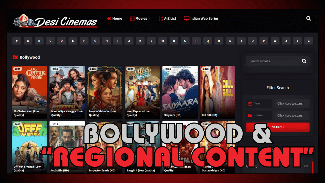 Wide Range of Bollywood and Regional Content