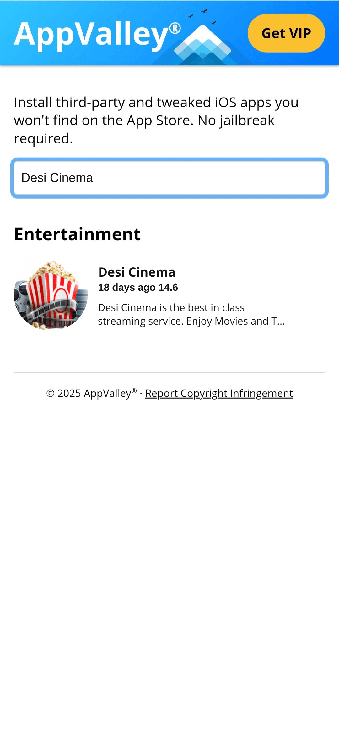 Find Desi Cinema