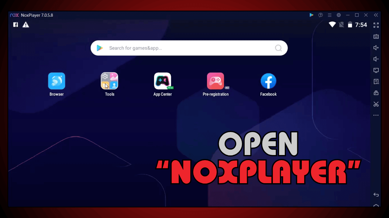Open NoxPlay Emulator